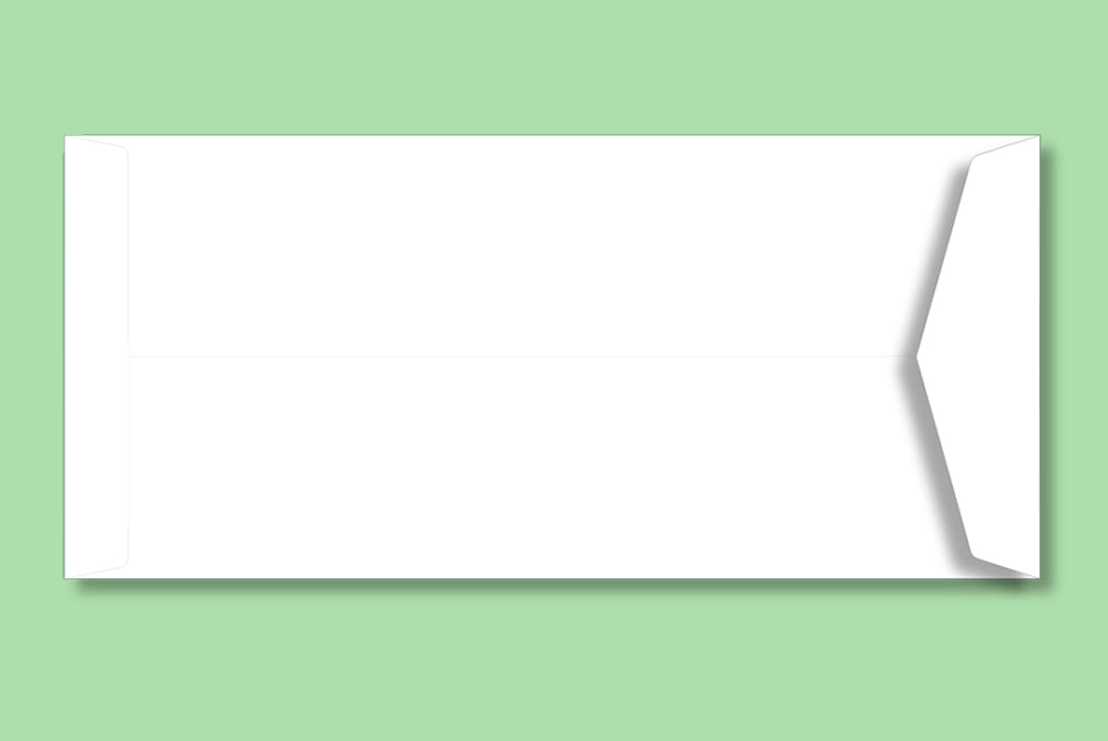 White 100 GSM Plain Envelope Size : 279 x 127 mm (11 x 5 Inches) Pack of 100 ME-436