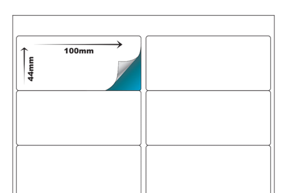Premium Pre-Cut & Self-Adhesive Labels for Inkjet,Laser & Copier A4 Size - 12 UP-100 Sheets ME-308