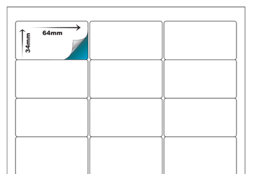 Premium Pre-Cut & Self-Adhesive Labels for Inkjet,Laser & Copier A4 Size - 24 UP-100 Sheets ME-310