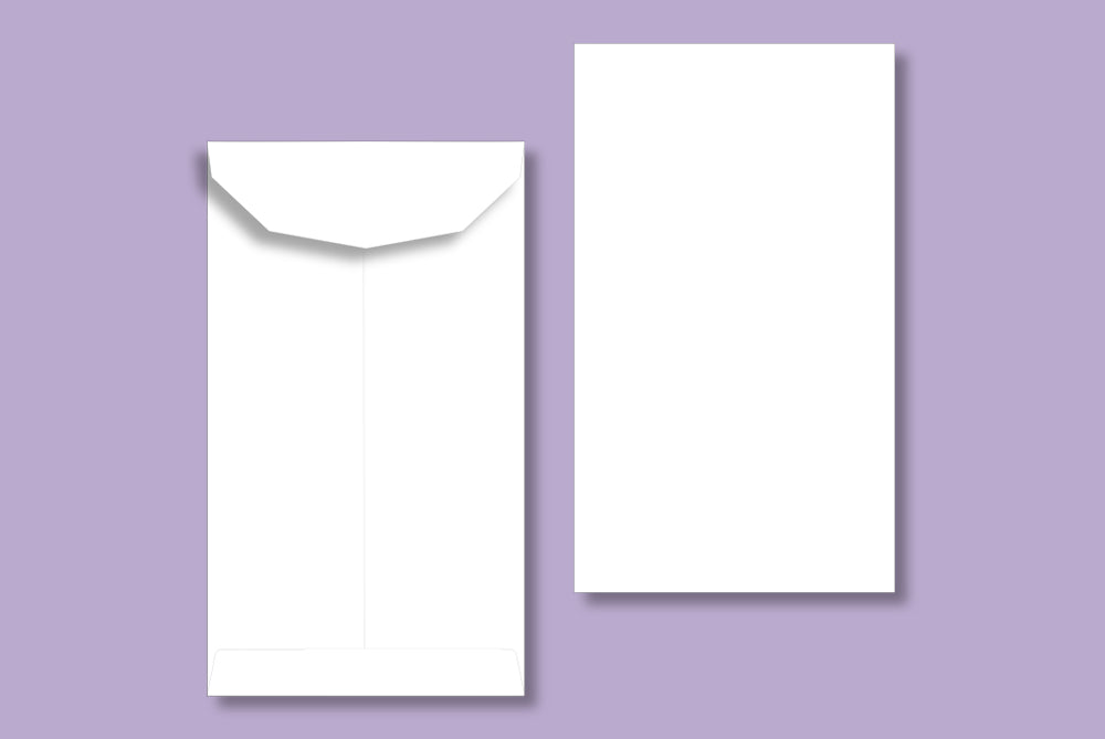 White 75 GSM Plain Envelope Size : 177 x 101 mm (7 x 4 Inches) Pack of 100 ME-431