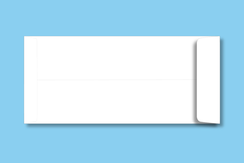 # 10 White 75 GSM Plain Envelope Size : 241x108mm (9.5 x 4.25 Inches) Pack of 100 ME-432