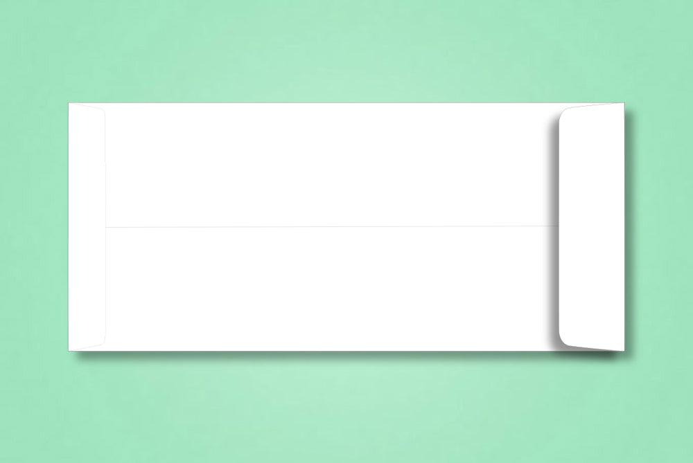 # 10 White 100 GSM Plain Envelope Size : 241x108mm (9.5 x 4.25 Inches) Pack of 100 ME-435