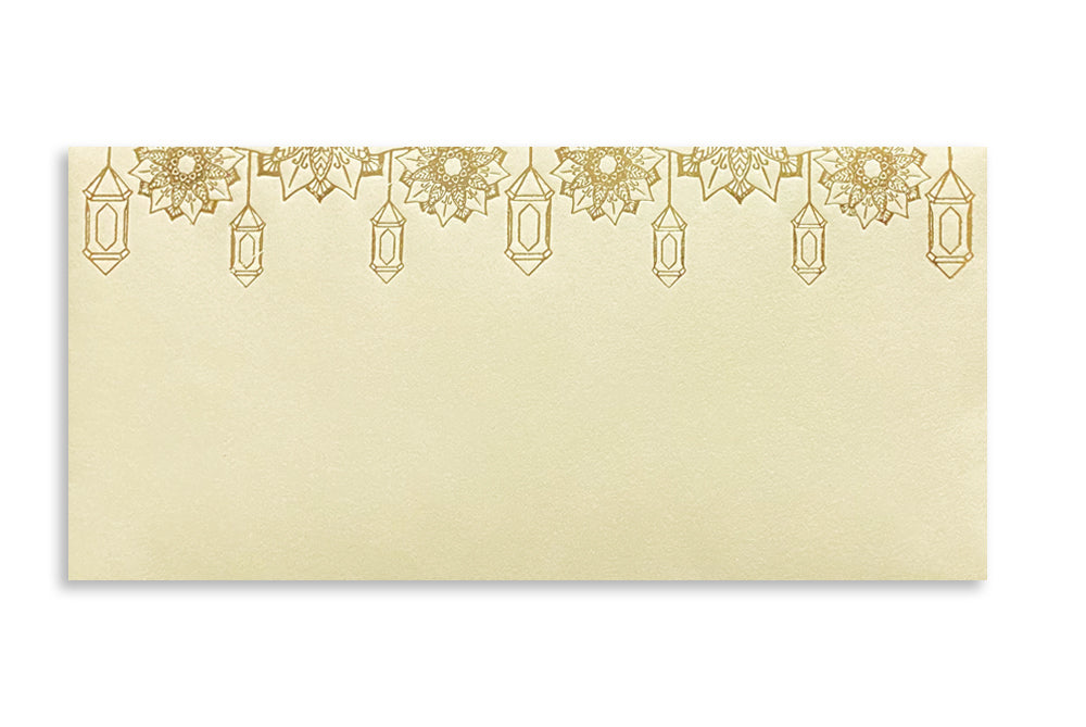 Pastel Colour Gold Foil Border Gift Envelope Size : 7x3.25 Inches Pack of 25 Envelope ME-00667