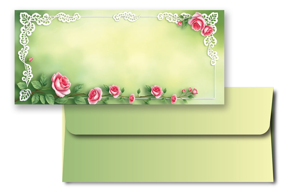 Digital Prints Gift Envelope Size : 7.25 x 3.25 Inch Pack of 10 Envelope ME-01038