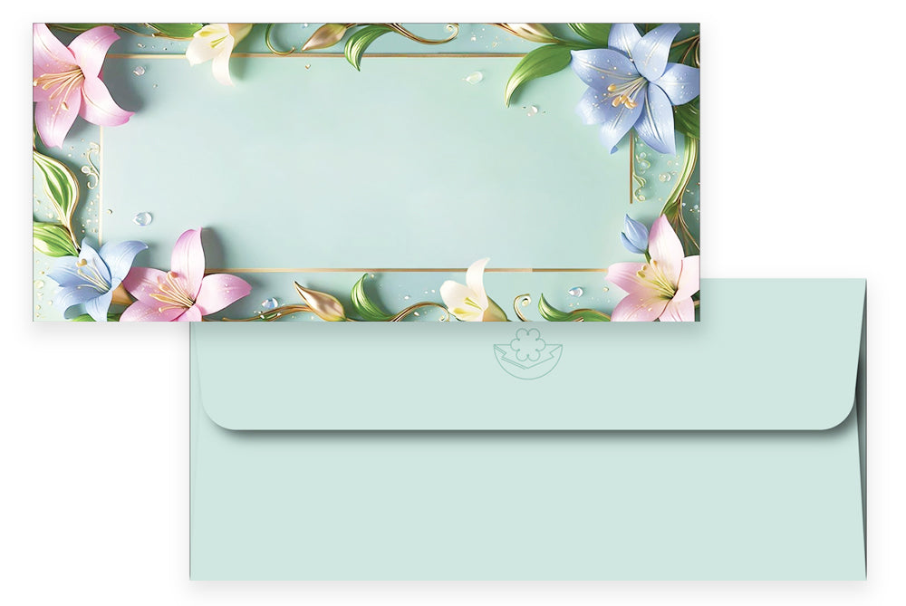 Digital Prints Gift Envelope Size : 7.25 x 3.25 Inch Pack of 10 Envelope ME-01051