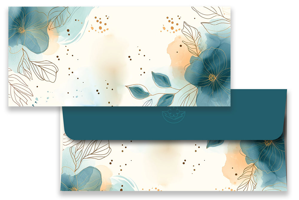 Digital Prints Gift Envelope Size : 7.25 x 3.25 Inch Pack of 10 Envelope ME-01059