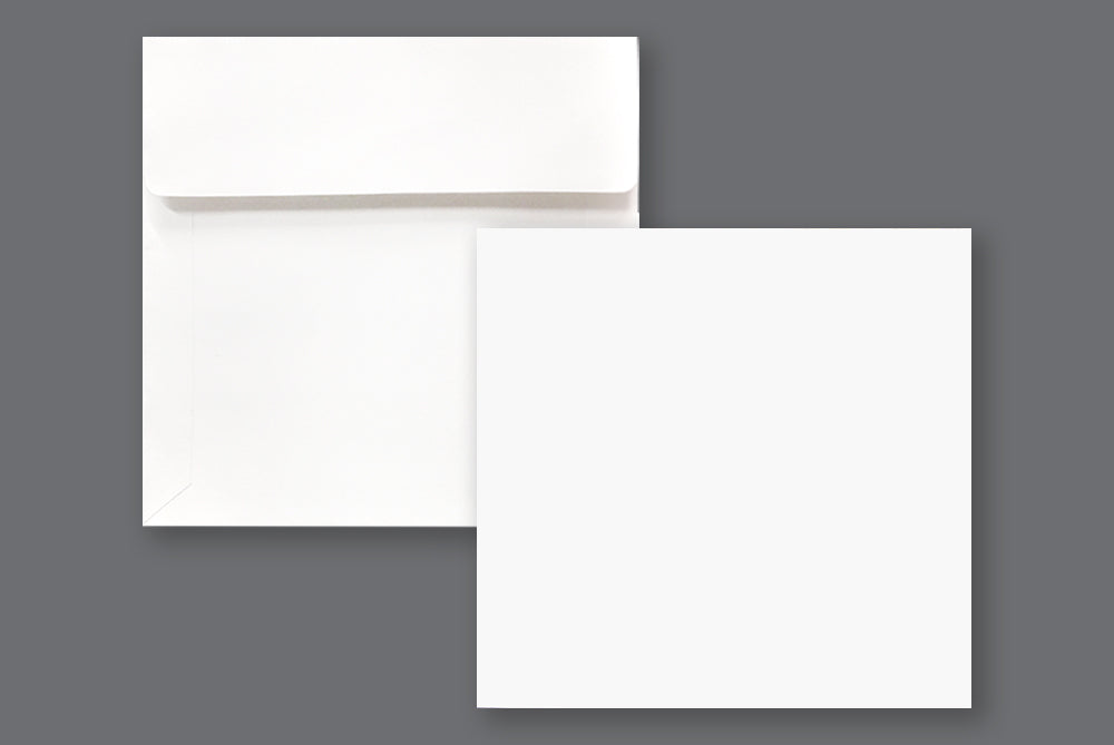 Light Cream 15.24 x 15.24cm (6" x 6") Square Natural Shade 120 GSM Thick Pack of 50 Envelope SKU : ME-404