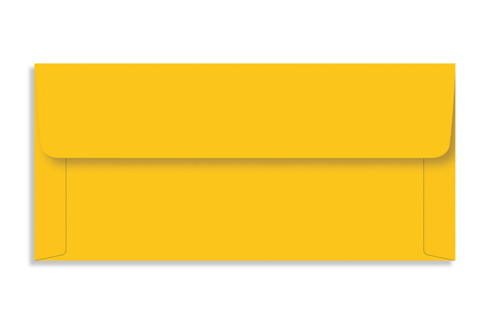 Bright Yellow 17.75 x 8.2 cm (7" x 3.250") 120 GSM Thick Pack of 50 Envelope SKU : ME-558