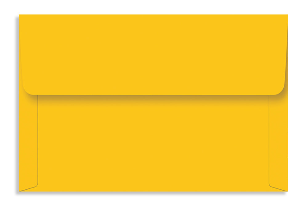 Bright Yellow 22.22 x 14.6 cm ( 8.75" x 5.75") 120 GSM Thick Pack of 50 Envelope SKU : ME-576