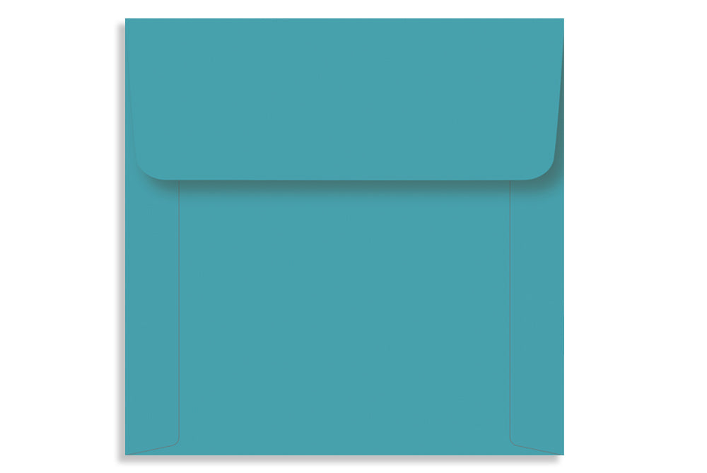 Turquoise Blue 16.51 x 16.51cm (6.5" x 6.5") Square 120 GSM Thick Pack of 50 Envelope SKU : ME-583