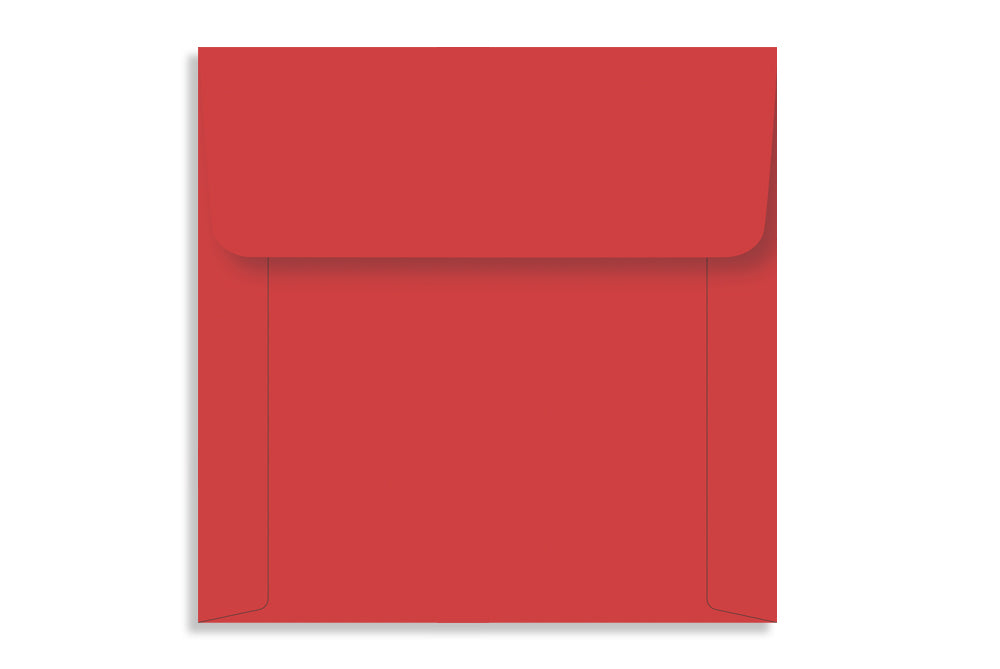 Real Red 13.97 x 13.97cm (5.5" x 5.5") Square 120 GSM Thick Pack of 50 Envelope SKU : ME-600