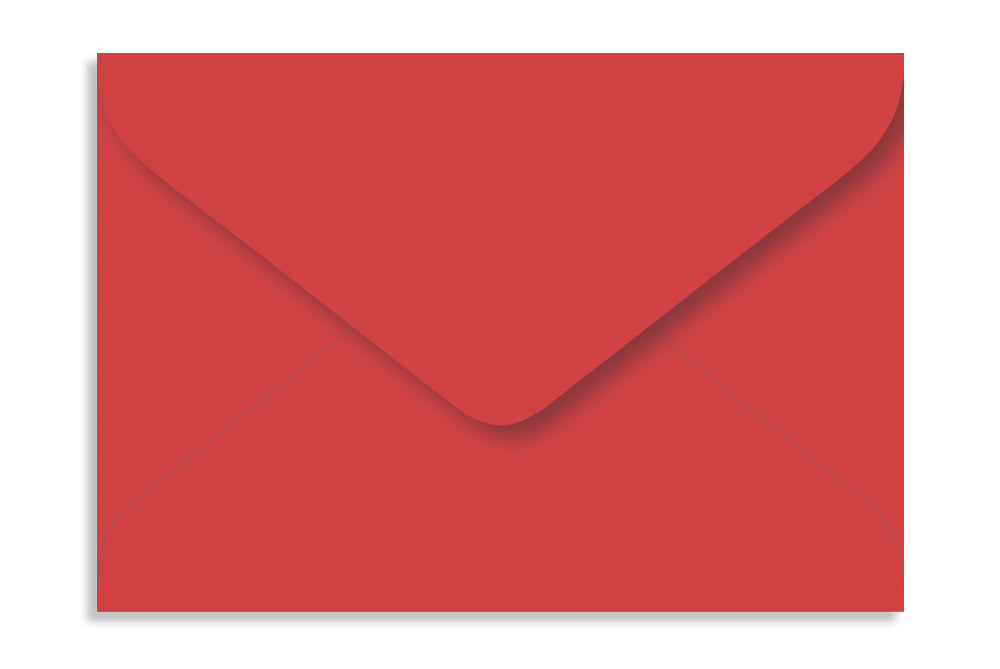Real Red 16.51 x 11.43cm (6.5" x 4.5") 120 GSM Thick Pack of 50 Envelope SKU : ME-602