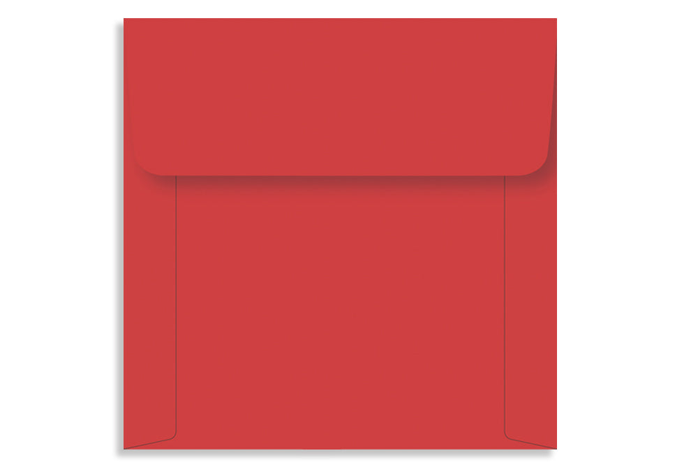 Real Red 16.51 x 16.51cm (6.5" x 6.5") Square 120 GSM Thick Pack of 50 Envelope SKU : ME-603