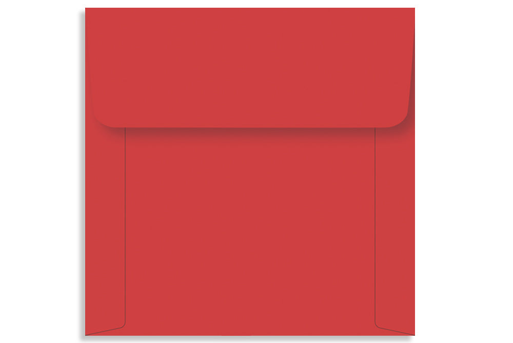 Real Red 18.73 x 18.73cm (7.375" x 7.375") Square 120 GSM Thick Pack of 50 Envelope SKU : ME-605