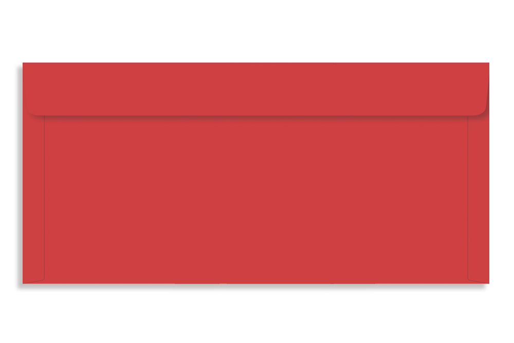 Real Red 24.13 x 11.43cm (9.5" x 4.5") 120 GSM Thick Pack of 50 Envelope SKU : ME-611