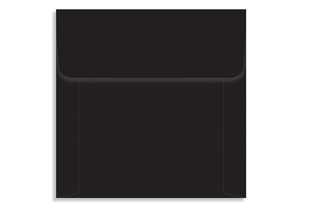 Jet Black 15.24 x 15.24cm (6" x 6") 120 GSM Thick Pack of 50 Envelope SKU : ME-641