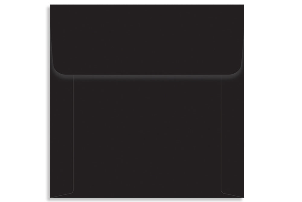 Jet Black 18.73 x 18.73cm (7.375" x 7.375") Square 120 GSM Thick Pack of 50 Envelope SKU : ME-645