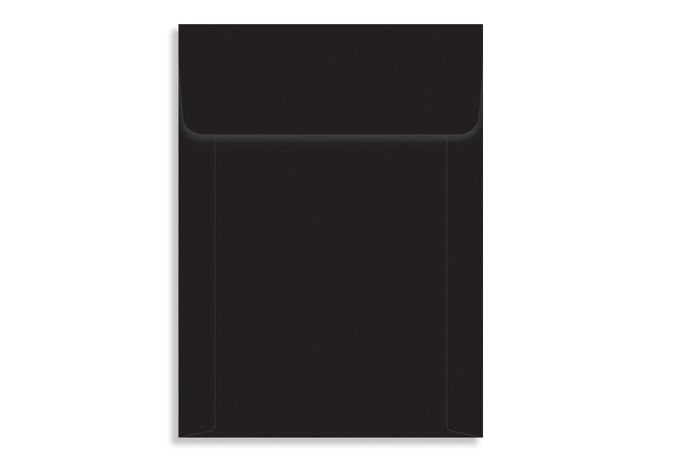 Jet Black 19.05 x 13.97cm (7.5" x 5.5") VERTICAL 120 GSM Thick Pack of 50 Envelope SKU : ME-647