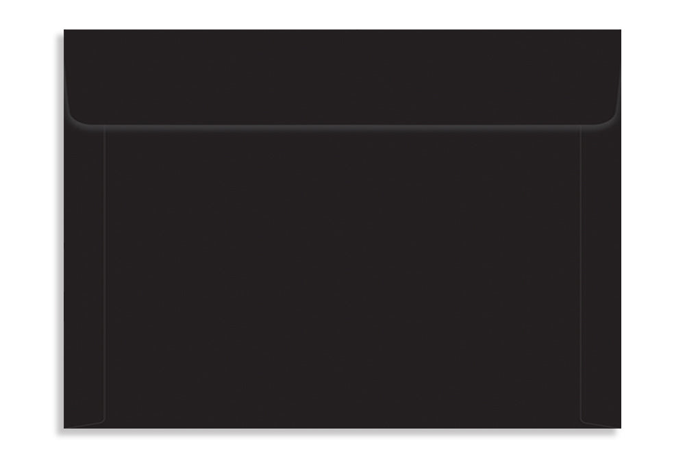 Jet Black 22.22 x 15.87cm (8.75" x 6.25") 120 GSM Thick Pack of 50 Envelope SKU : ME-648
