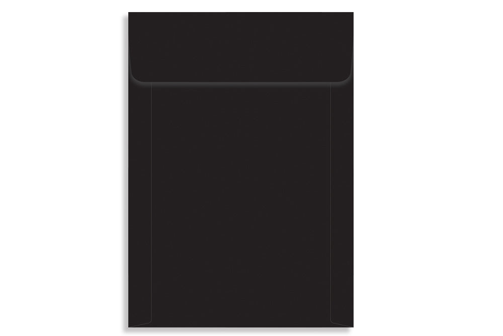 Jet Black 23.49 x 16.19cm (9.25" x 6.375") VERTICAL 120 GSM Thick Pack of 50 Envelope SKU : ME-650