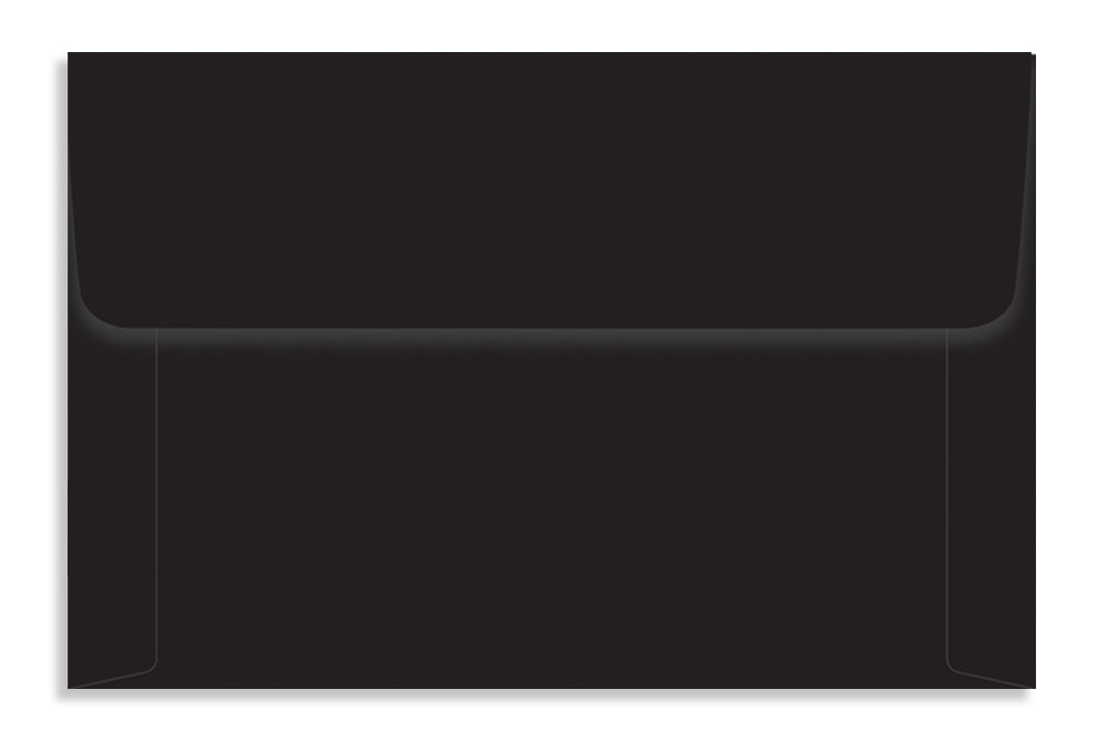 Jet Black 22.22 x 14.6 cm ( 8.75" x 5.75") 120 GSM Thick Pack of 50 Envelope SKU : ME-656