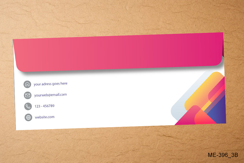 #10 Size : 9.5 x 4.125 Multi Colour Print 100 GSM Office Envelope 100 Piece Orientation : Horizontal ME-396
