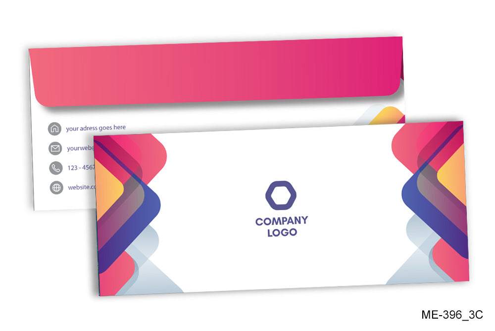 #10 Size : 9.5 x 4.125 Multi Colour Print 100 GSM Office Envelope 100 Piece Orientation : Horizontal ME-396