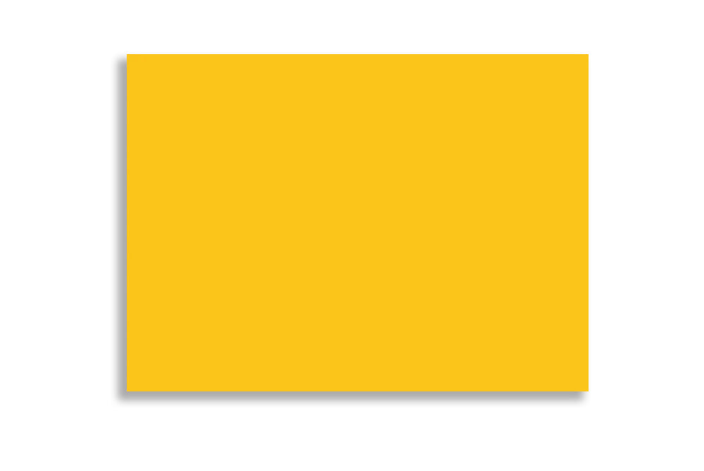 Bright Yellow 18.09 cm x 13. cm (7.125" x 5.125") 120 GSM Thick Pack of 50 SKU : ME-733