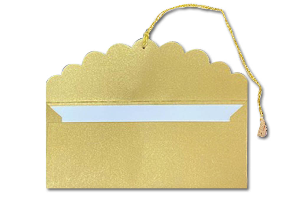 Laser Cut Gift Envelope Size : 7.25 x 3.25 Inch Pack of 5 Envelope ME-01029 Assorted Colours