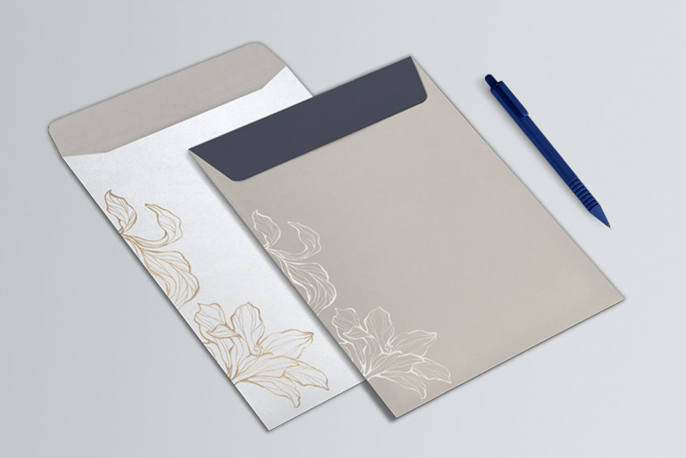 Size : 12 x 10 White 4 Colour Offset Printed 100 GSM Office Envelope Box of 1000 pcs.