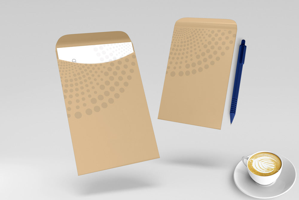 Size : 9.5 x 4.5 White  4 Colour Offset Printed 100 GSM Office Envelope Box of 1000 pcs.