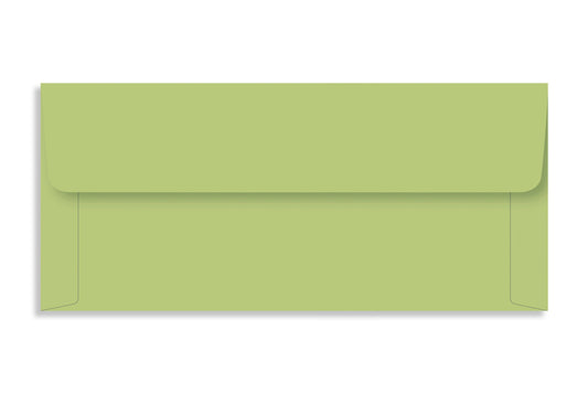 Lemon Green 15.8 x 7 cm (6.25" x 2.70")  120 GSM Thick Pack of 50 Envelope SKU : ME-493
