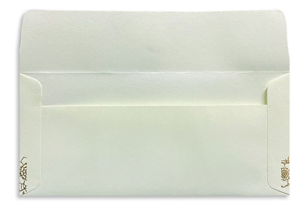 Pastel Colour Gold Foil Border Gift Envelope Size : 7x3.25 Inches Pack of 25 Envelope ME-00663