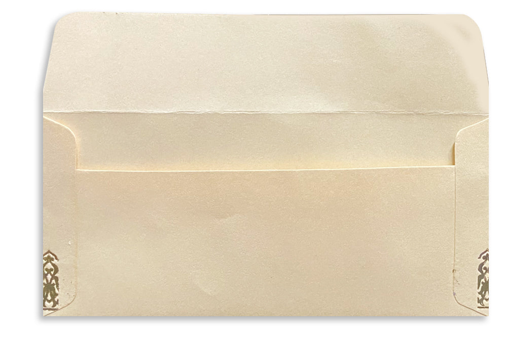 Pastel Colour Gold Foil Border Gift Envelope Size : 7x3.25 Inches Pack of 25 Envelope ME-00664