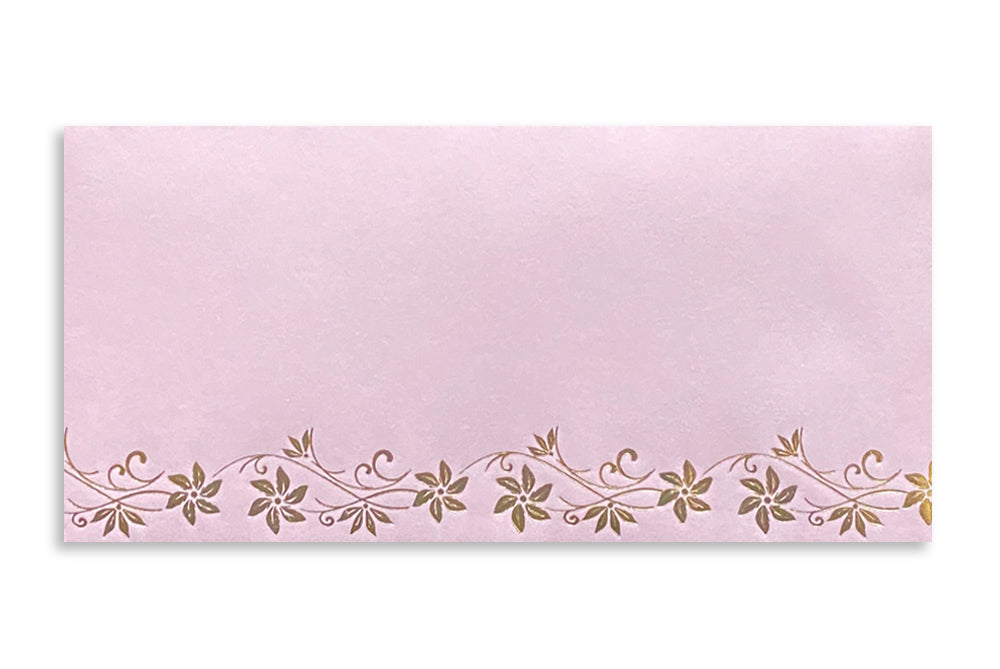 Pastel Colour Gold Foil Border Gift Envelope Size : 7x3.25 Inches Pack of 25 Envelope ME-00666