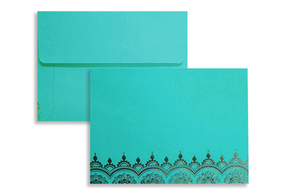 Turquoise Blue  Gift Envelope Size : 4.5 x 3.25 Inches Pack of 25 Envelope ME-01067