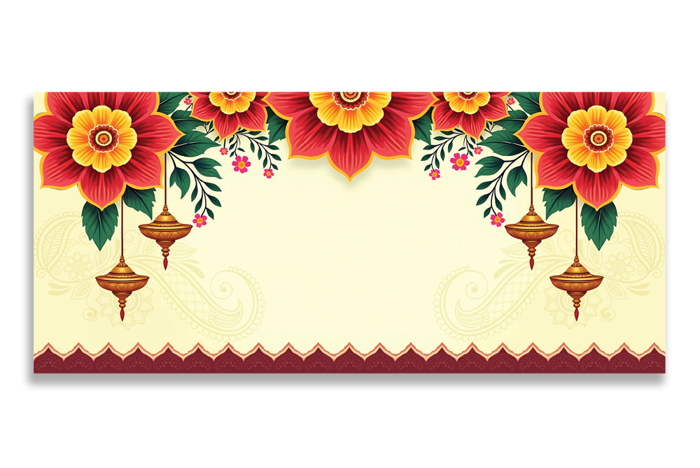 Digital Prints Gift Envelope Size : 7.25 x 3.25 Inch Pack of 10 Envelope ME-01075