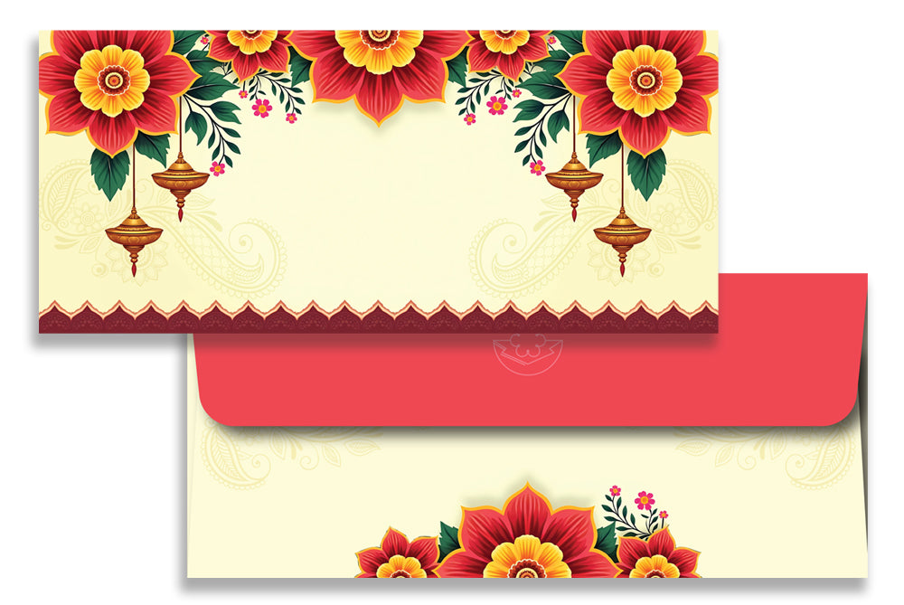 Digital Prints Gift Envelope Size : 7.25 x 3.25 Inch Pack of 10 Envelope ME-01075