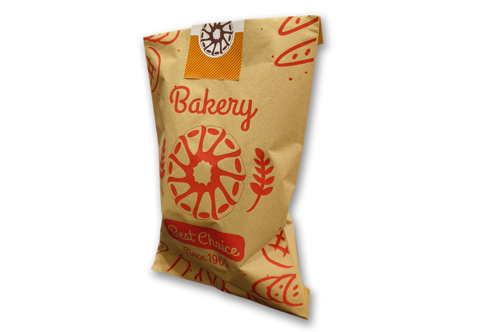 Food Grade Paper Bag Kraft Size : 8 L x 13W  Pack of 100 Bags ME-287