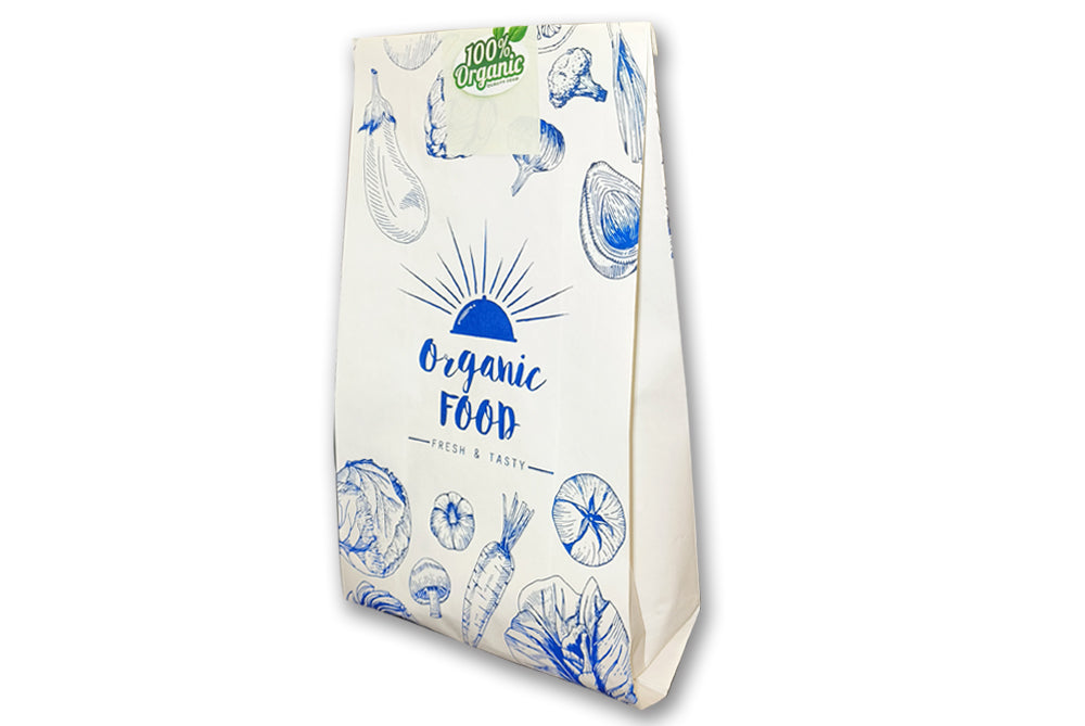 Food Grade Paper Bag White Size : 8 L x 3.5 W x 16 H Pack of 100 Bags ME-291
