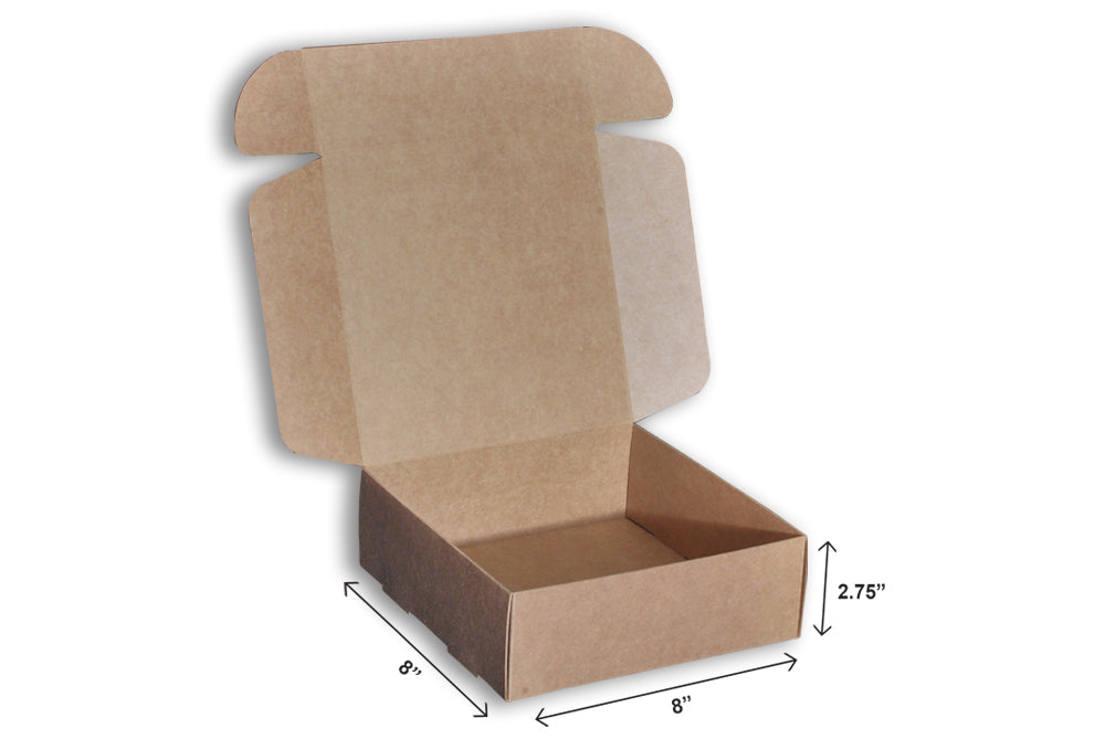 Kraft Tab Locking Literature Mailers Size : 8 x 8 x 2.75,  450 GSM  Pack of 100,  SKU : ME-338