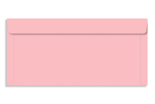 Rose Pink 24.13 x 11.43cm (9.5" x 4.5") 120 GSM Thick Pack of 50 Envelope SKU : ME-471