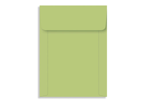 Lemon Green 19.05 x 13.97cm (7.5" x 5.5") VERTICAL  120 GSM Thick Pack of 50 Envelope SKU : ME-487