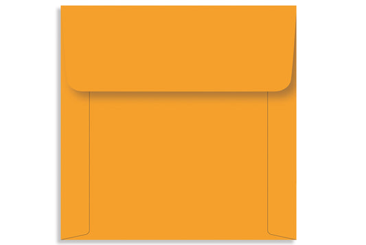 Yellow Gold 18.73 x 18.73cm (7.375" x 7.375") Square 120 GSM Thick Pack of 50 Envelope SKU : ME-545
