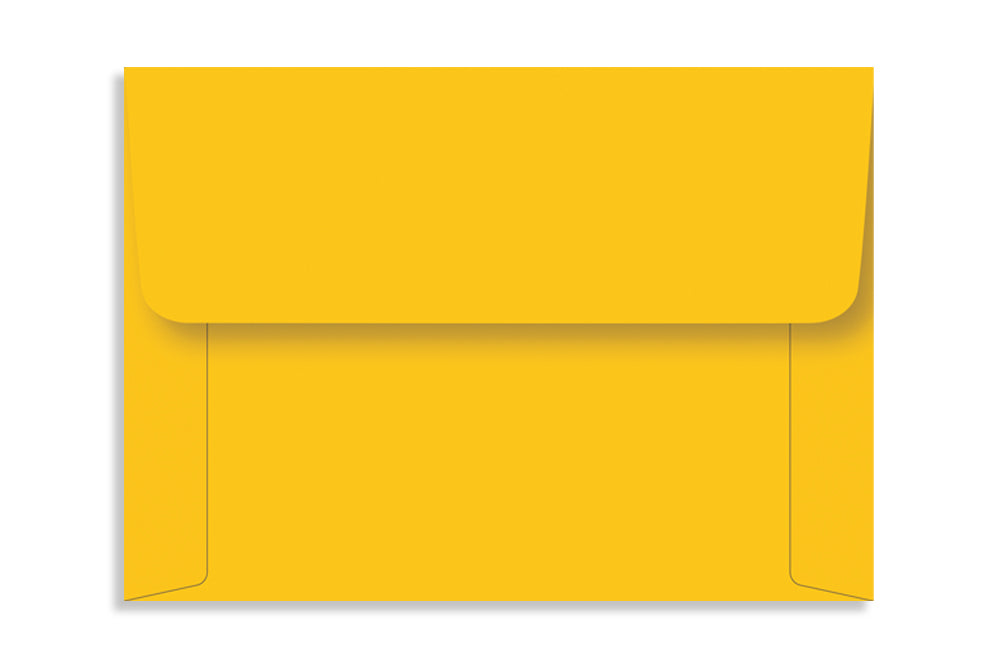 Bright Yellow 13.33 x 9.52cm (5.25" x 3.75")  120 GSM Thick Pack of 50 Envelope SKU : ME-559