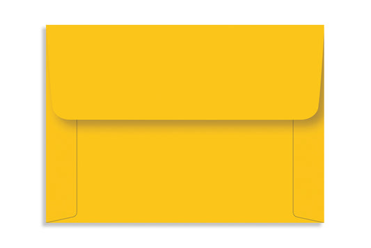 Bright Yellow 13.33 x 9.52cm (5.25" x 3.75")  120 GSM Thick Pack of 50 Envelope SKU : ME-559
