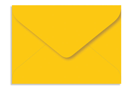 Bright Yellow 19.05 x 13.97cm (7.5" x 5.5") 120 GSM Thick Pack of 50 Envelope SKU : ME-566