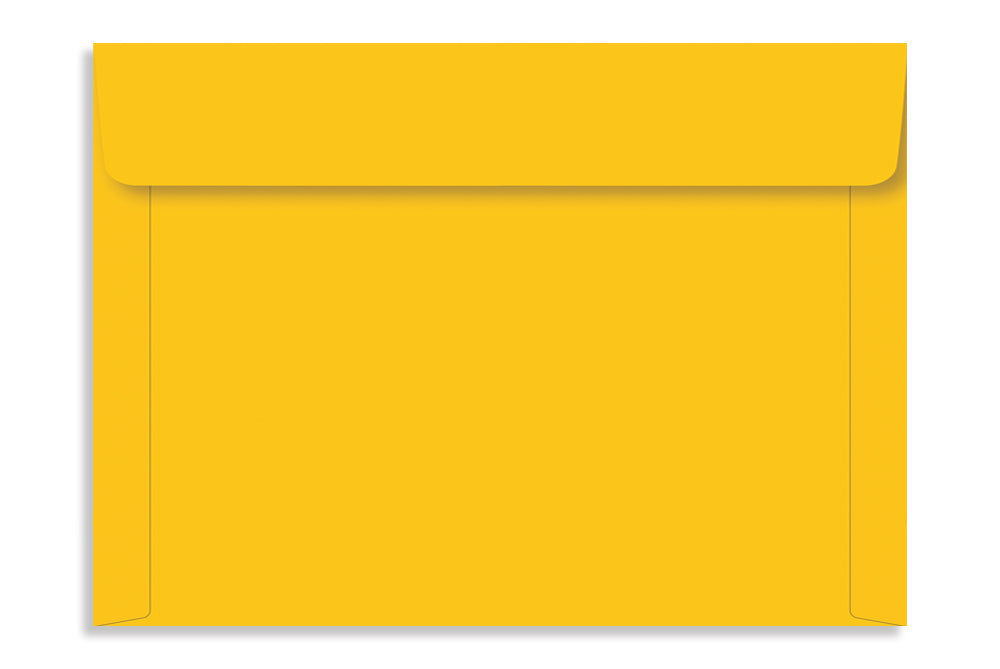 Bright Yellow  22.22 x 15.87cm (8.75" x 6.25") Natural Shade 120 GSM Thick Pack of 50 Envelope SKU : ME-568