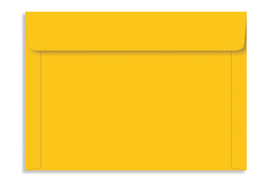 Bright Yellow  22.22 x 15.87cm (8.75" x 6.25") Natural Shade 120 GSM Thick Pack of 50 Envelope SKU : ME-568