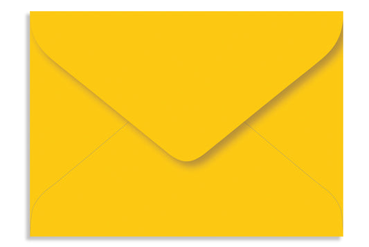 Bright Yellow 19.68 x 14.60cm (7.75" x 5.75") 120 GSM Thick Pack of 50 Envelope SKU : ME-572